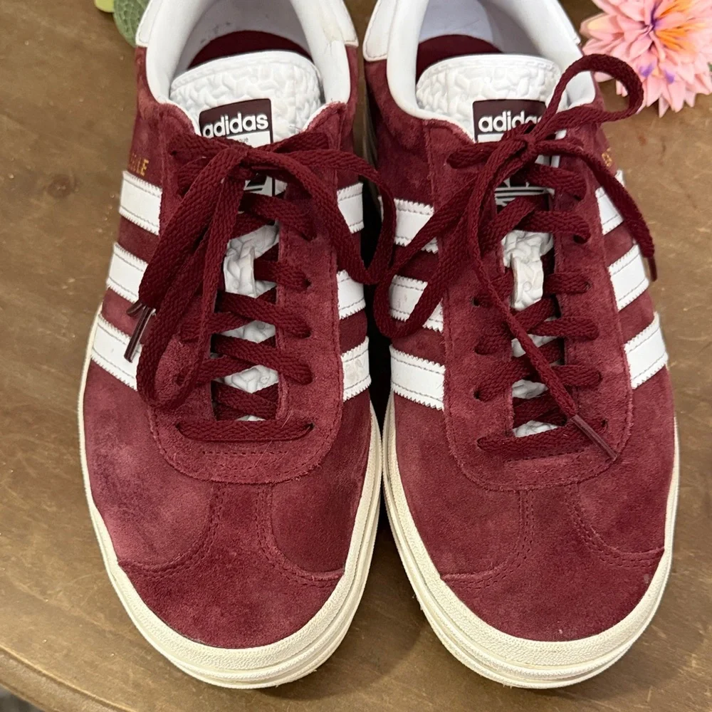 adidas Gazelle Bold women’s Platform ✨Burgundy✨Sz. 8.5. - Picture 2 of 15